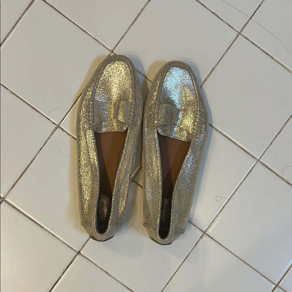 Elegant Gold Loafers